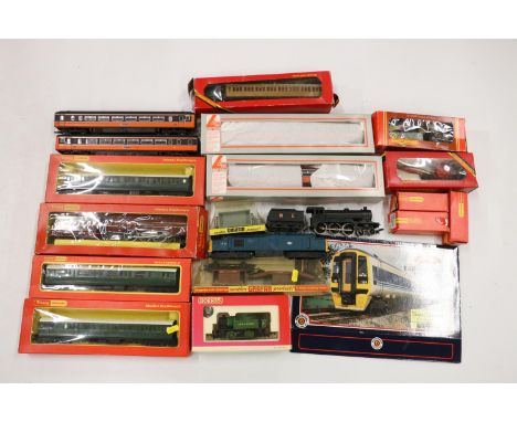 Hornby OO gauge model railways to include a Triang Hornby 4-6-2 tender locomotive 6244 LMS maroon, diesel locomotive 37 130 B