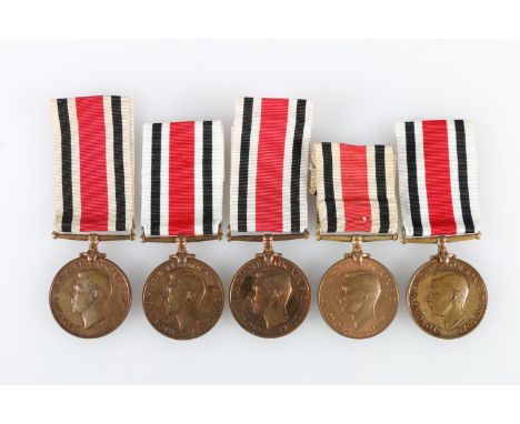 Medal of Chief Special Constable Andrew R Allan of the Police Special Constabulary comprising George VI (Coinage profile IND 