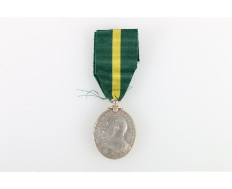 Medal of 1 Corporal R Watt of the Forth Royal Garrison Artillery comprising Edward VII Territorial Force Efficiency medal [1 