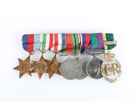 Medals of The Reverend J K S Reid C F 4 of the Royal Army Chaplains Division comprising George VI General Service medal with 