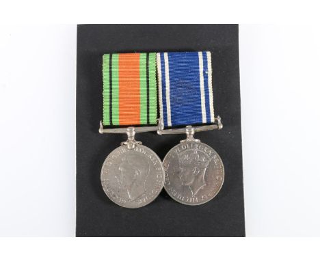 Medals of Police Inspector William R Allison comprising a George VI Police long service and good conduct medal [INSPR WILLIAM