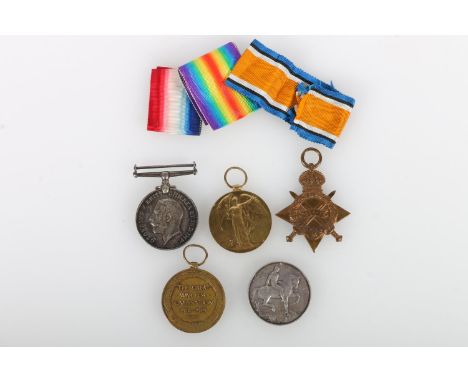 Medals of 1679EA Engine Room Artificer H R Munro of The Royal Naval Reserve comprising war medal, Victory medal and 1914-15 s