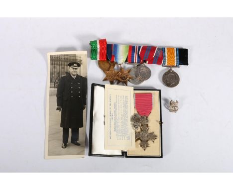 Medals of Donald Galbraith MBE of the Mercantile Navy comprising The Most Excellent Order of the British Empire members medal