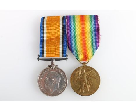 Medals of 2nd Lieutenant R H M Oliphant comprising WWI British war medal and victory medal [2 LIEUT R H M OLIPHANT] the two m