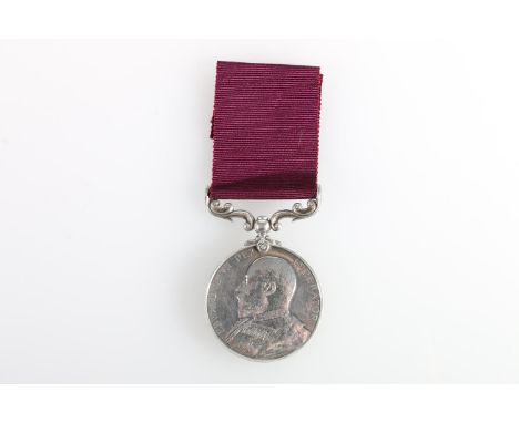 Medal of 51845 Gunner C Tokley of the Royal Garrison Artillery comprising Edward VII Army Long Service and Good Conduct medal