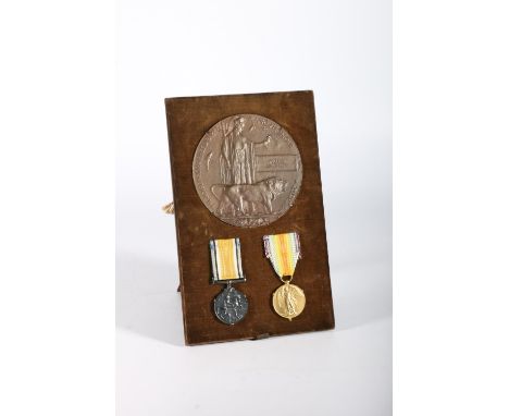 Medals of 25210 Private William Jenkinson of the Royal Scots KIA comprising a WWI war and victory medal [25210 PTE W JENKINSO