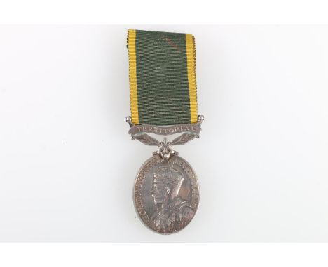 Medal of 2556162 Driver B Moody of the Royal Signals comprising George V Efficiency medal with TERRITORIAL clasp [2556162 DVR