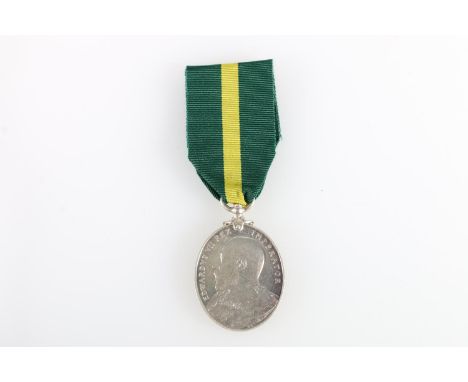 Medal of 80 Sergeant D Forbes of the 7th Battalion Highland Light Infantry comprising Edward VII Territorial Force Efficiency