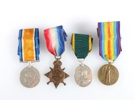 Medals of 1253 Corporal J Findlay of the 6th Highland Light Infantry comprising George V (bareheaded bust wearing Field Marsh