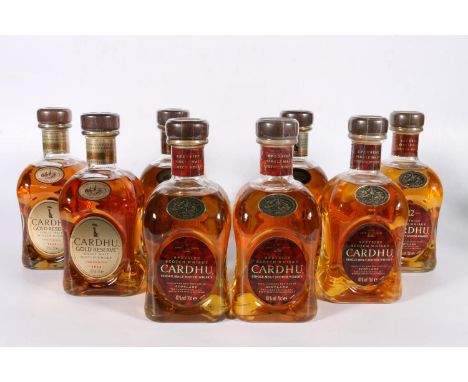 Eight bottles of Cardhu Speyside&nbsp;single malt Scotch whisky to include four bottles of 12 year old and four bottles of Go