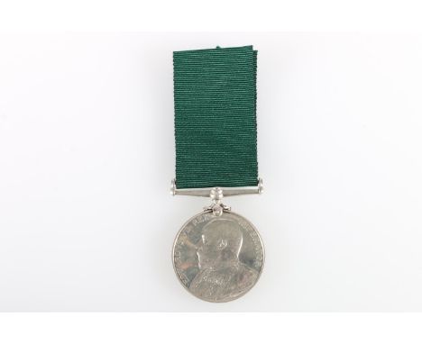 Medal of 6909 Armourer Sergeant J E Martin of the 5th Volunteer Battalion Highland Light Infantry comprising Edward VII Volun