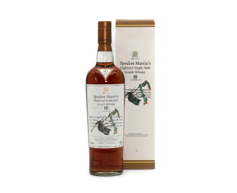 The Macallan, Speaker Martin's Highland Single Malt Scotch Whisky, 10 Years Old, 40% vol., 700 ml. (1, boxed)