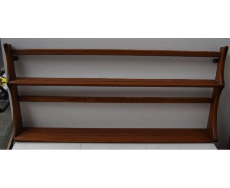 An Ercol elm plate rack (2/2)