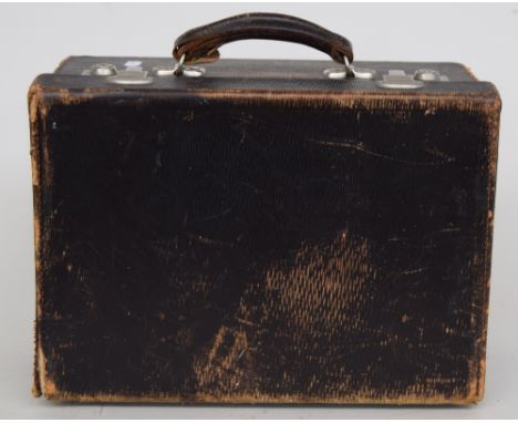 An Eedee vintage travelling vanity case/doctor's case, with multiple small drawers and compartments inside