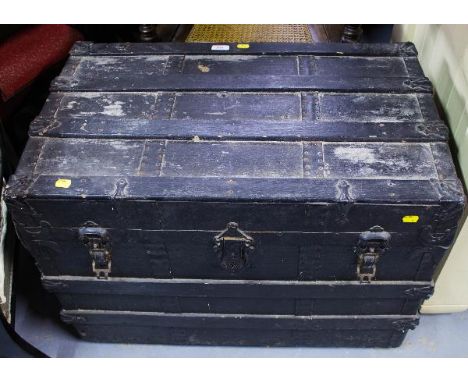 OLD WOODEN TRUNK