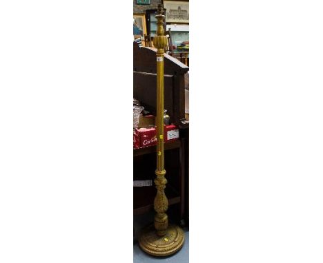 CARVED GILDED STANDARD LAMP
