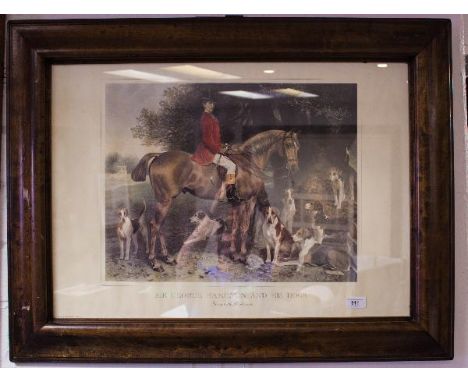 HUNTING PRINT, GONE TO THE COBBER SIDE