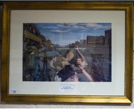 YEATES PRINT ''THE LIFFEY SWIM''