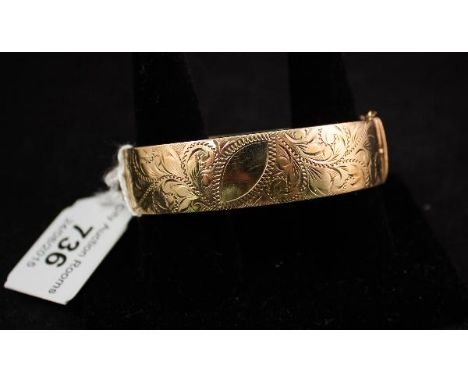 9CT GOLD FILLED BANGLE