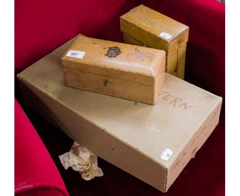 LECTERN LAMP, P&T BOX + BOX