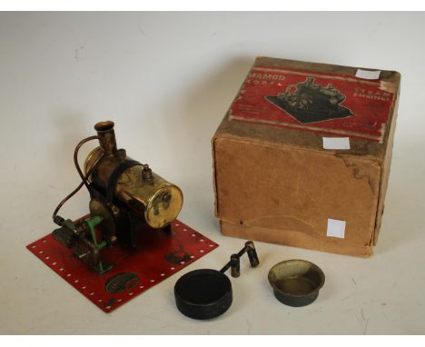 A Mamod model steam engine, mid 20th century, boxed