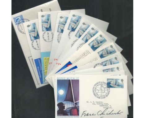 Sir Francis Chichester Yachtsman Gipsy Moth IV Autograph Signed First Day Covers. Good condition. All autographs are genuine 