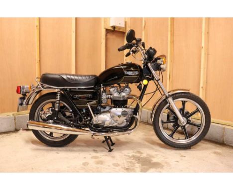 Registration No: EEL 813T Frame No: T140DBA19039 Engine No: T140DBA19039 CC: 750 MOT: ExemptQuite a rare Triumph T140D specia