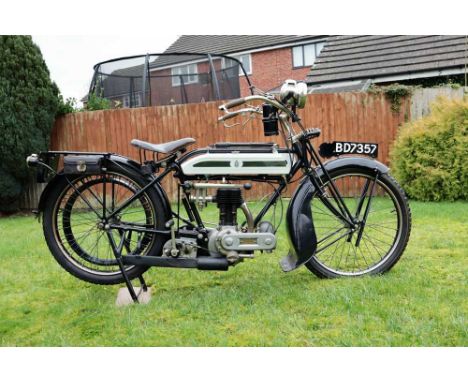 Registration No: BD 7357 Frame No: 324669 Engine No: 85065 CC: 550 MOT: ExemptFirst registered on 21st February 1923Formerly 