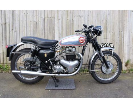 Registration No: YSY 676 Frame No: GA7 3519 Engine No: DA10 6559 CC: 650 MOT: ExemptGold Star style fuel tank, mudguards, exh