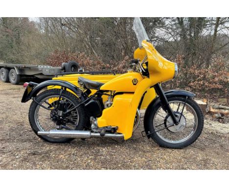 Registration No: WLN 175 Frame No: BM/20S12483 Engine No: BM/20S12483 CC: 998cc MOT: ExemptThis BSA M21 combination used by t