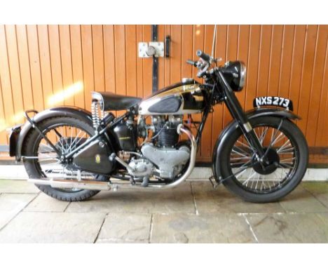 Registration No: NXS 273 Frame No: XA7 71436 Engine No: XA1392 CC: 500 MOT: ExemptA very early post war BSA A7A rare survivor