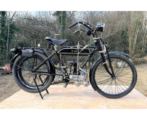 Registration No: SV 7308 Frame No: A2473 Engine No: 02722  CC: 269 MOT: ExemptA rare British pioneer machineFormed part of a 