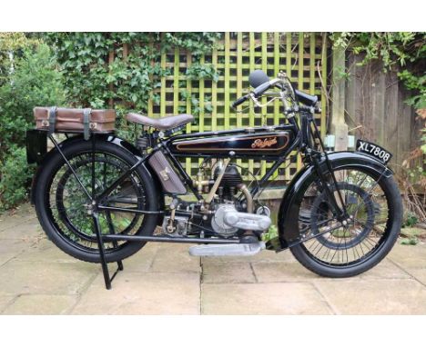 Registration No: XL 7808 Frame No: 2831 Engine No: 2824 CC: 350 MOT: ExemptBeautifully restored early 1920s Raleigh 2 speed M