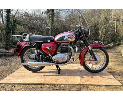Registration No: CHW 571C Frame No: A507584 Engine No: A.65A.787 CC: 650 MOT: ExemptPart of a collection of BSA motorcyclesPu