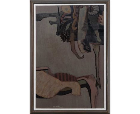 * TOM MACDONALD (SCOTTISH 1914 - 1985), HANGING oil on board, signed, titled label versoframed image size 77cm x 50cm, overal