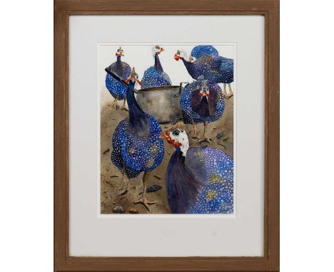 * SUSAN MITCHELL, FOWEL watercolour on paper, signedmounted, framed and under glassimage size 38cm x 30cm, overall size 61cm 
