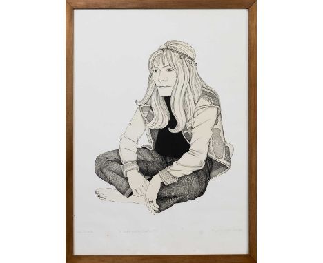 * ALASDAIR GRAY (SCOTTISH 1934 - 2019), JULIE limited edition silkscreen print on paper, signed, titled, numbered 66/70, date