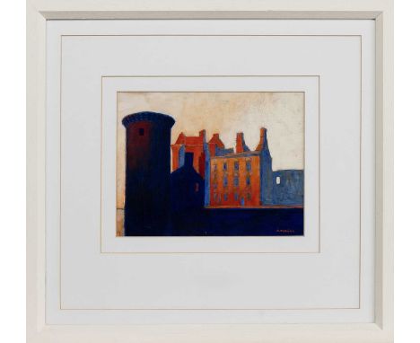 * MICHAEL DURNING PPAI PAI RSW (SCOTTISH b. 1970), CAERLAVEROCK CASTLE oil on board, signed, titled versomounted, framed and 