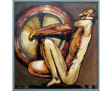 JAMES HARDIE (SCOTTISH 1938 - 2024), UNTITLED oil on canvas, signedframedimage size 96cm x 91cm, overall size 101cm x 95cm No