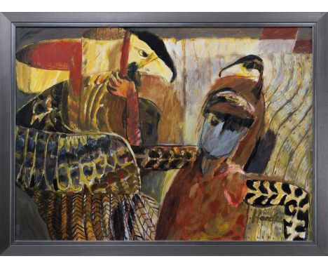 JAMES HARDIE (SCOTTISH 1938 - 2024), UNTITLED oil on board, signedframedimage size 61cm x 84cm, overall size 68cm x 91cm Note