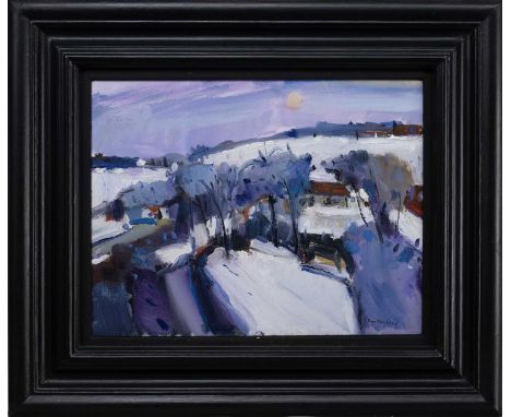 * ANNE MENDELOW (SCOTTISH b. 1947), DECEMBER GLOW oil on canvas, signedframed and under glassimage size 36cm x 46cm, overall 