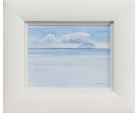 * MICHAEL DURNING PPAI PAI RSW (SCOTTISH b. 1970) AILSA CRAIG oil on board, signed, titled versoframed and under glassimage s