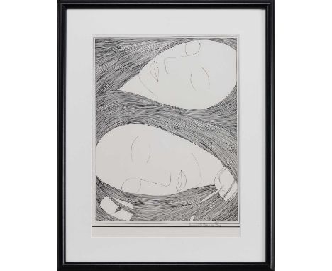 * HANNAH FRANK (SCOTTISH 1908 - 2008), DREAM  lithograph on paper, signed in pencil and numbered 182/250,mounted, framed and 