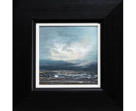 * PHILIP RASKIN (SCOTTISH b. 1947), LIGHT BEFORE DARK oil on canvas, signed, titled versoframedimage size 20cm x 20cm, overal