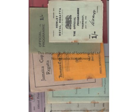 ROWING   Eight rowing regatta programmes, 1928-1934, regattas at Worcester 1928 and 29, Maidenhead 1931, Monmouth 1933 and 19