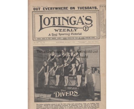 LOTINGA'S WEEKLY   Two issues, 5/10/1912 which includes Trotting at London Trotting Club's first meeting at Imber Court, Hors