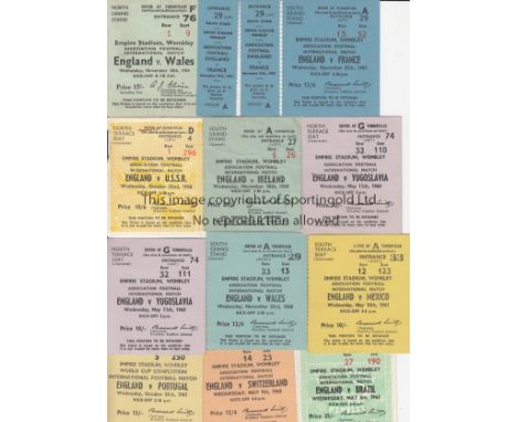 ENGLAND TICKETS    Collection of 17 England match tickets 1954 onwards, large majority are fifties and sixties but does inclu