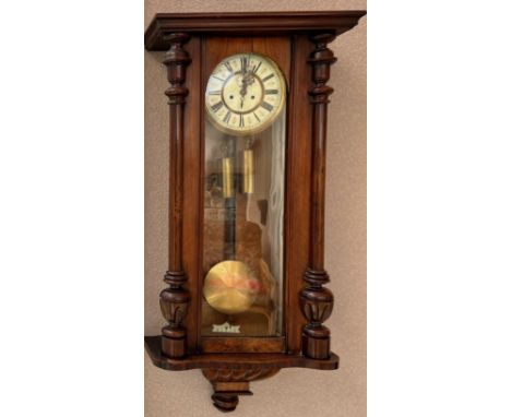 VIENNA WALL CLOCK, APPROX 43cm HIGH