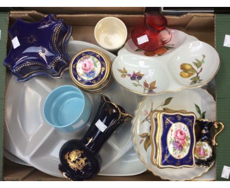Royal Worcester Evesham Poole Pottery, Hors d'oeuvres dish limoges etc, a parcel lot