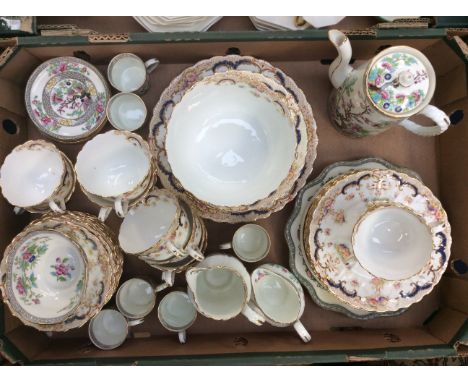 Aynsley Indian Tree part coffee service, with a Victorian part tea service (one box)